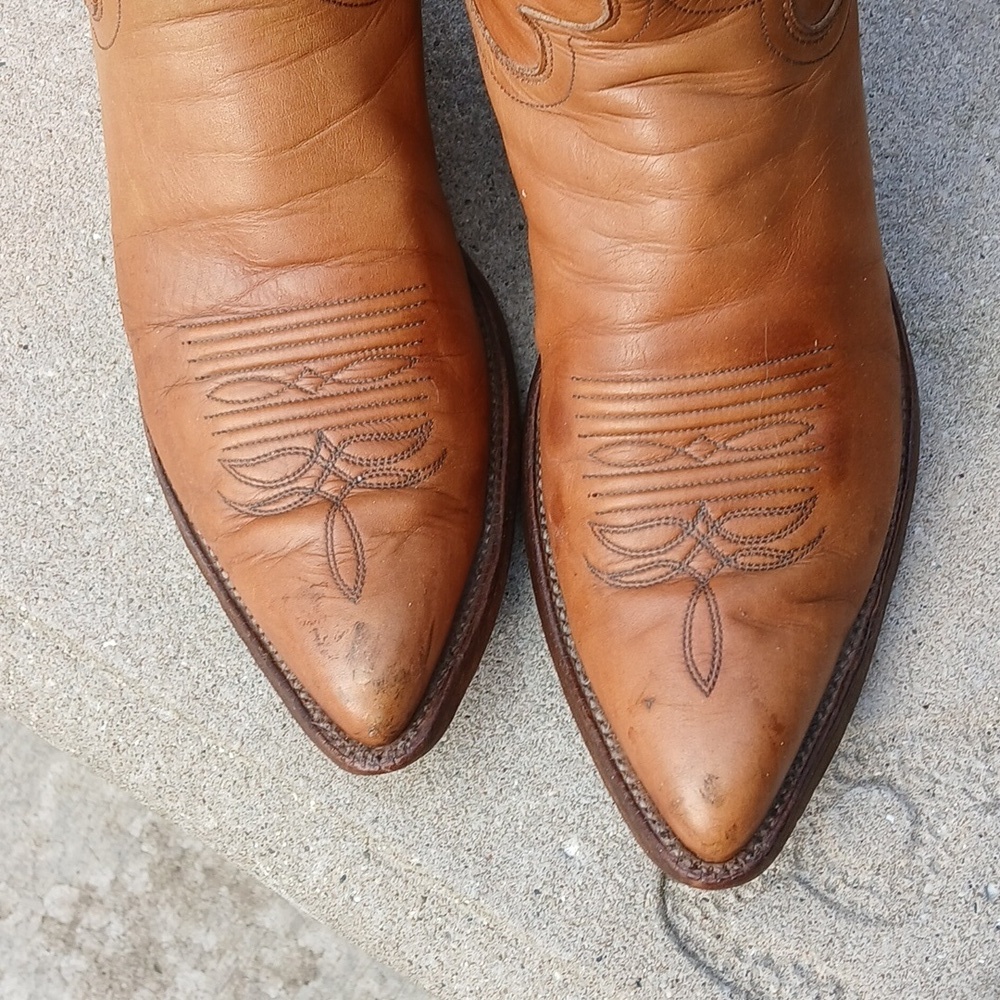 JUSTIN Womens Western Boots Sz 9.5B 2521 Honey Color - Picture 2 of 12